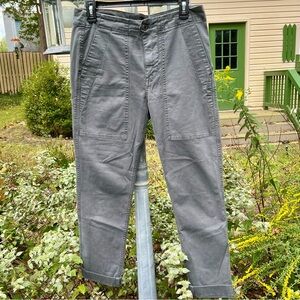Dark gray J. Crew cargo pants, size 8